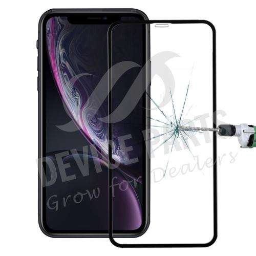 6D Cold Carving Full Screen Tempered Glass Screen Protector for iPhone XR/11 Black