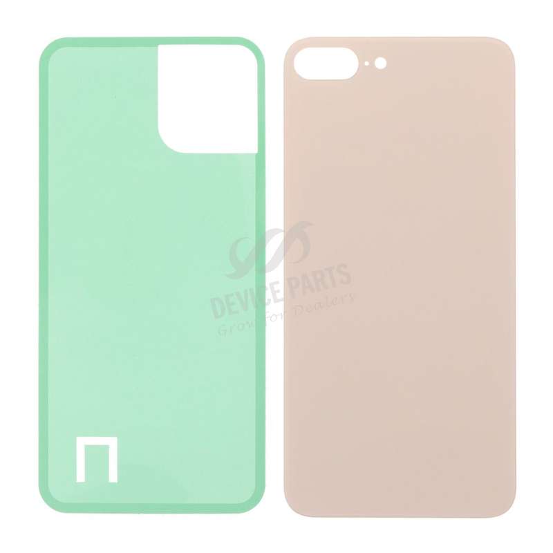 Battery Door with Adhesive for iPhone 8 Plus EU & Large Hole Version Gold OEM
