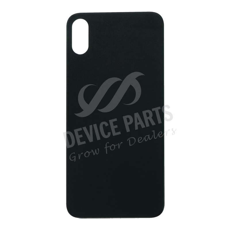 Battery Door with Adhesive for iPhone X EU & Large Hole Version Black OEM