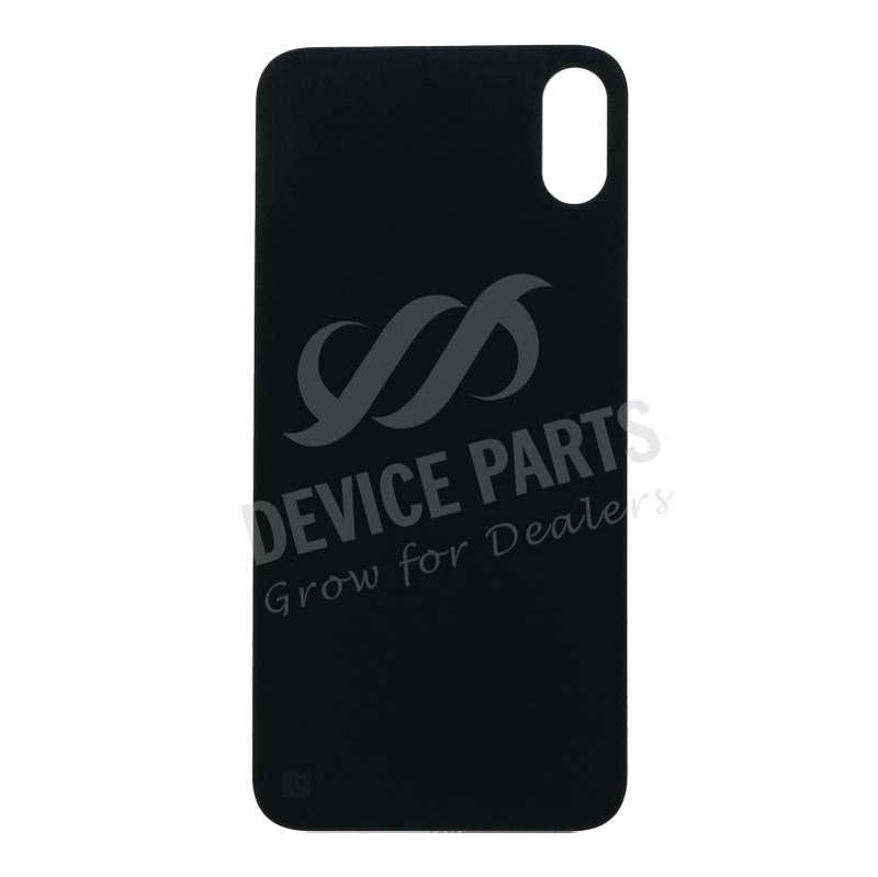 Battery Door with Adhesive for iPhone X EU & Large Hole Version Black OEM
