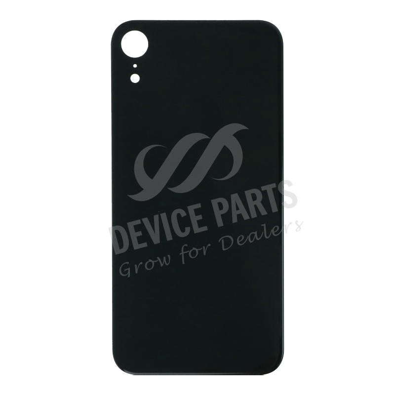 Battery Door with Adhesive for iPhone XR EU & Large Hole Version Black OEM