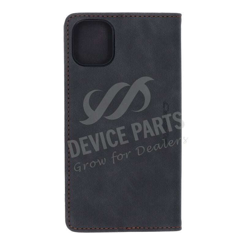 CaseMe-013 PU + PC Business Style Vintage Matte Horizontal Flap Leather Case for iPhone 11 Black