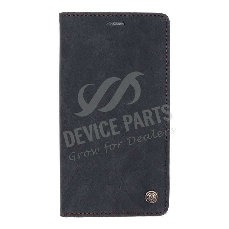 CaseMe-013 PU + PC Business Style Vintage Matte Horizontal Flap Leather Case for iPhone 11 Black