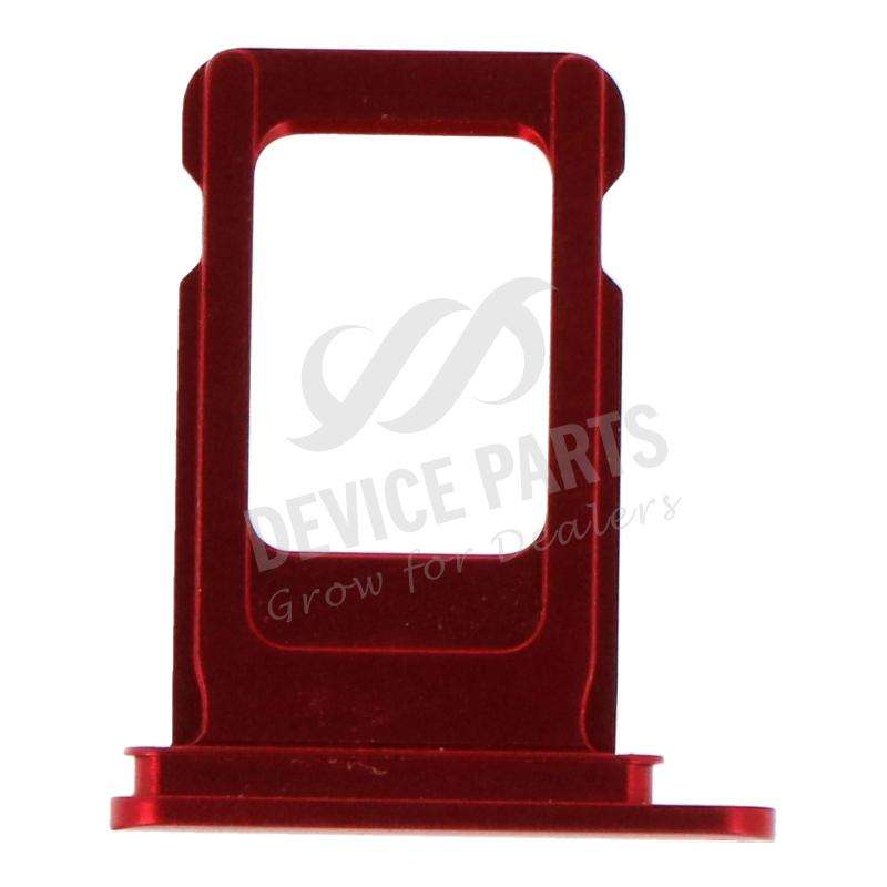 SIM Card Tray with Waterproof Rubber Ring for iPhone 11 Single Card Version Red Ori