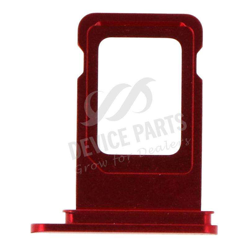 SIM Card Tray with Waterproof Rubber Ring for iPhone 11 Single Card Version Red Ori
