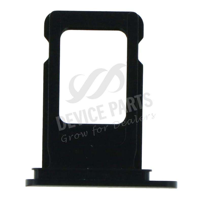SIM Card Tray with Waterproof Rubber Ring for iPhone 11 Single Card Version Black Ori