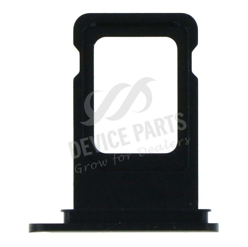 SIM Card Tray with Waterproof Rubber Ring for iPhone 11 Single Card Version Black Ori