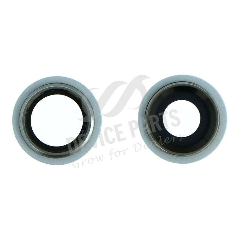 Back Camera Lens and Bezel for iPhone 11 White Ori 2pcs in one set
