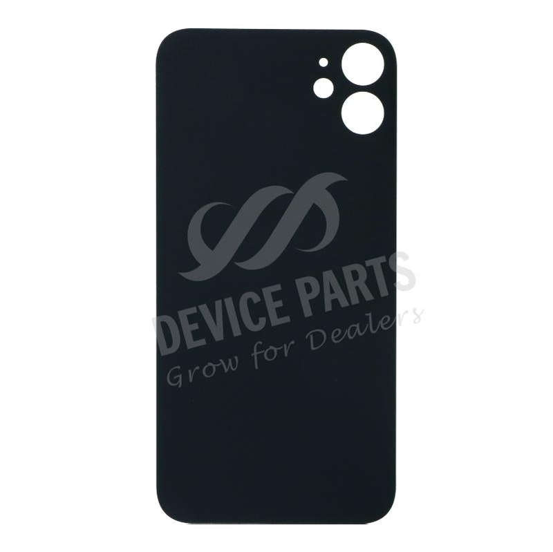 Battery Door with Adhesive for iPhone 11 US & Large Hole Version Black OEM