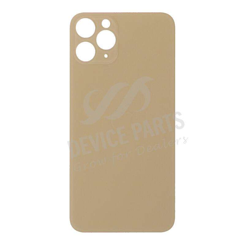 Battery Door with Adhesive for iPhone 11 Pro EU & Large Hole Version Gold OEM