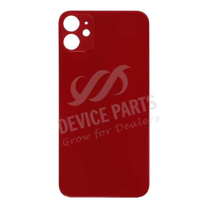 Battery Door with Adhesive for iPhone 11 Large Hole Red OEM