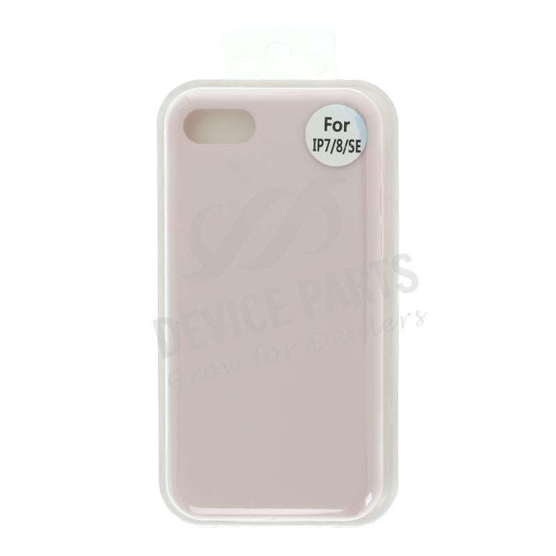 Full Coverage Liquid Silicone Case for iPhone 7/8/SE 2020 Pink without Logo