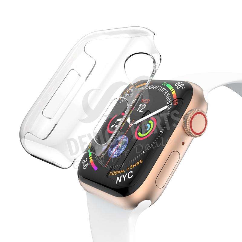 Case with Screen Protector for Apple Watch Series 4 44mm/Series 5 44mm/Series 6 44mm/SE 44mm Tran...