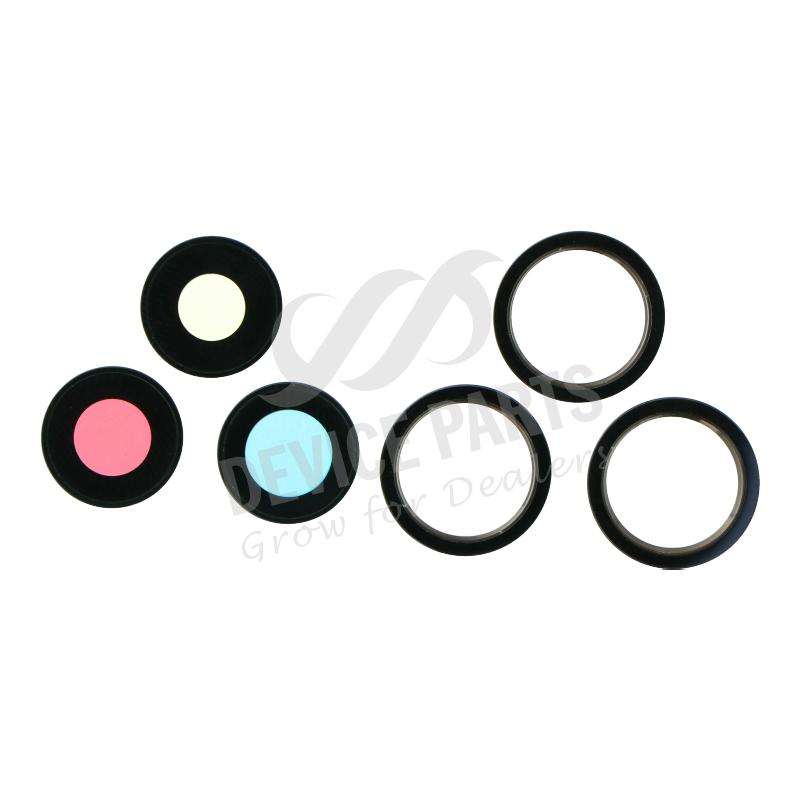 Back Camera Lens and Bezel for iPhone 12 Pro Black Ori 6pcs in one set