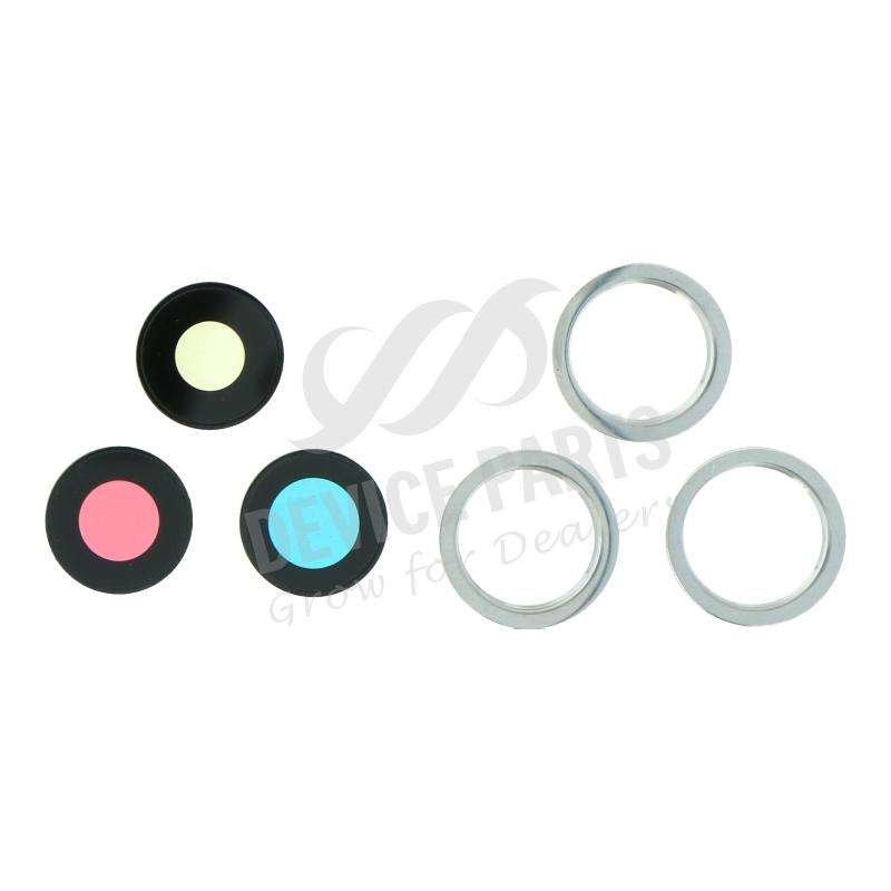 Back Camera Lens and Bezel for iPhone 12 Pro Silver Ori 6pcs in one set