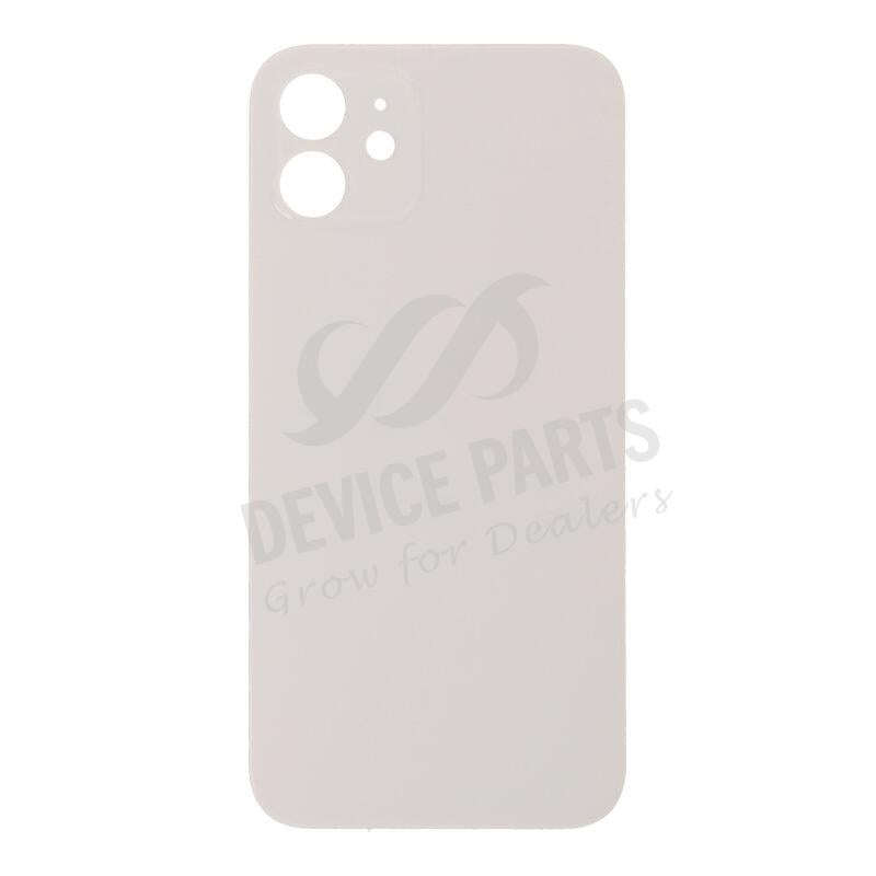 Battery Door with Adhesive for iPhone 12 Large Hole White OEM