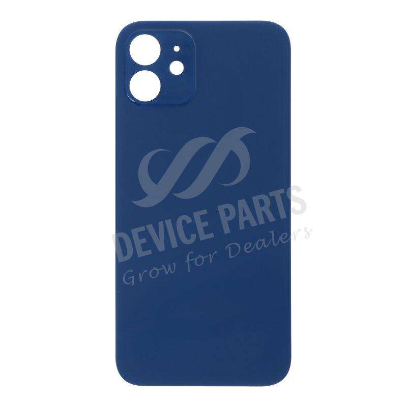 Battery Door with Adhesive for iPhone 12 Large Hole Blue OEM
