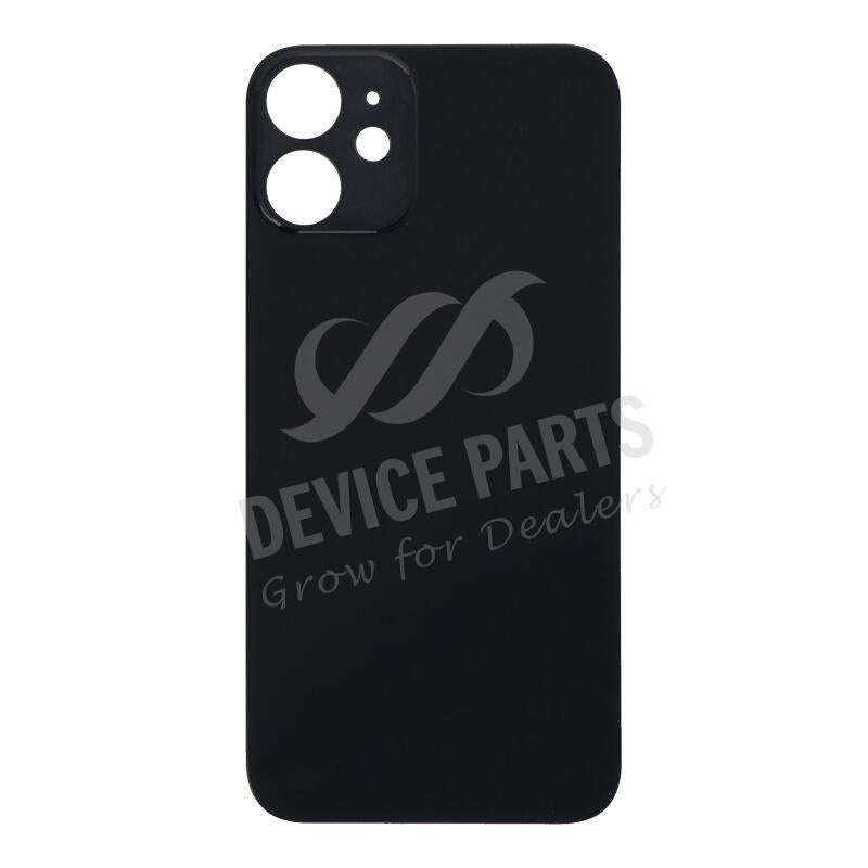 Battery Door with Adhesive for iPhone 12 Mini Large Hole Black OEM