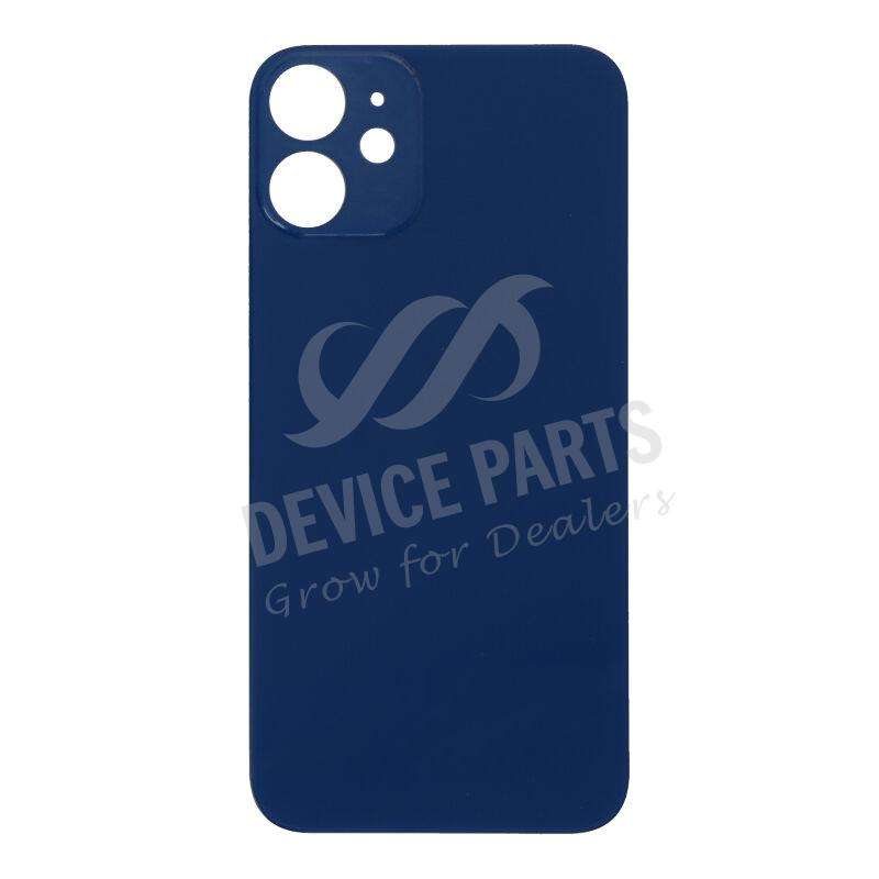 Battery Door with Adhesive for iPhone 12 Mini Large Hole Blue OEM
