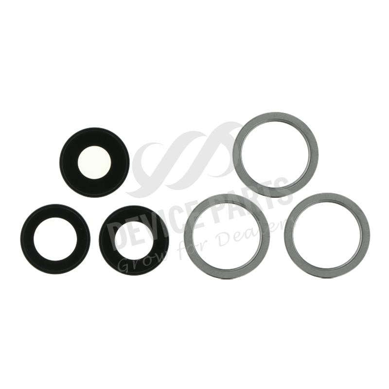 Back Camera Lens and Bezel for iPhone 12 Pro Max Black Ori 3pcs in one set