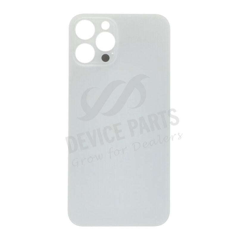 Battery Door with Adhesive for iPhone 12 Pro Max Large Hole Silver OEM
