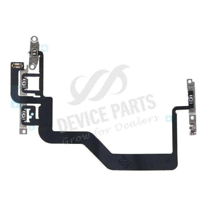 Power&Volume Button Flex Cable with Metal Bracket for iPhone 12/12 Pro without Logo OEM
