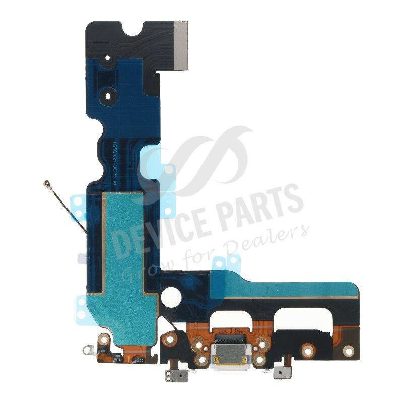 Charging Port Flex Cable for iPhone 7 Plus White without Logo OEM