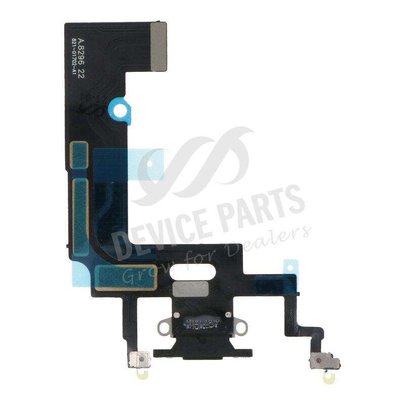Charging Port Flex Cable for iPhone XR Black without Logo OEM