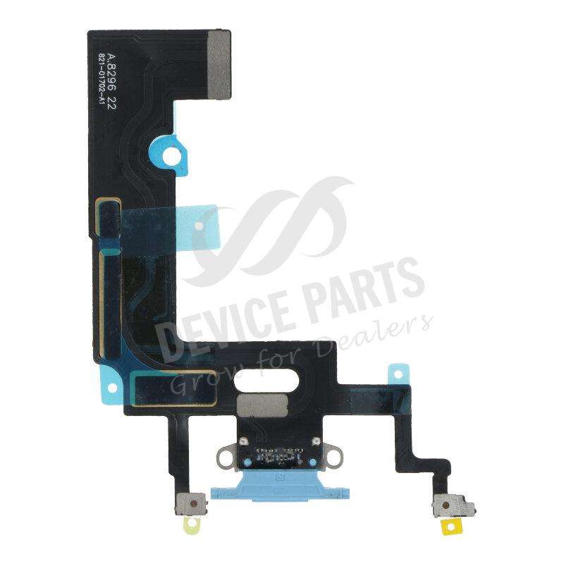 Charging Port Flex Cable for iPhone XR Blue without Logo OEM