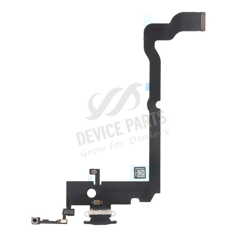 Charging Port Flex Cable for iPhone XS Max Black without Logo OEM