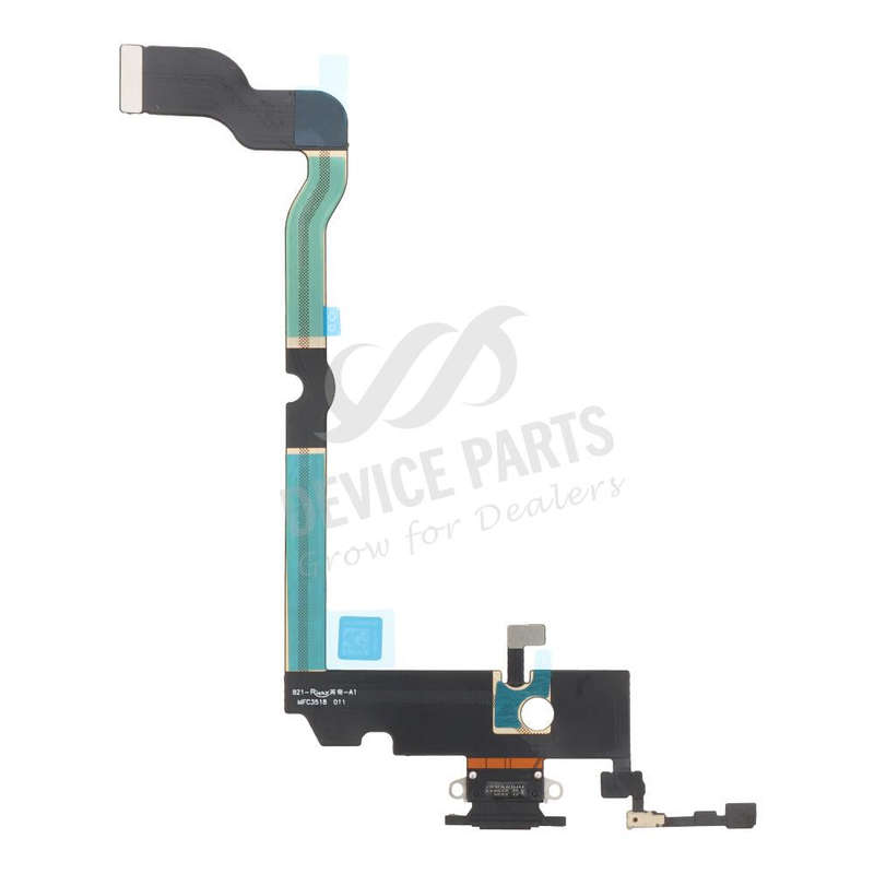 Charging Port Flex Cable for iPhone XS Max Black without Logo OEM