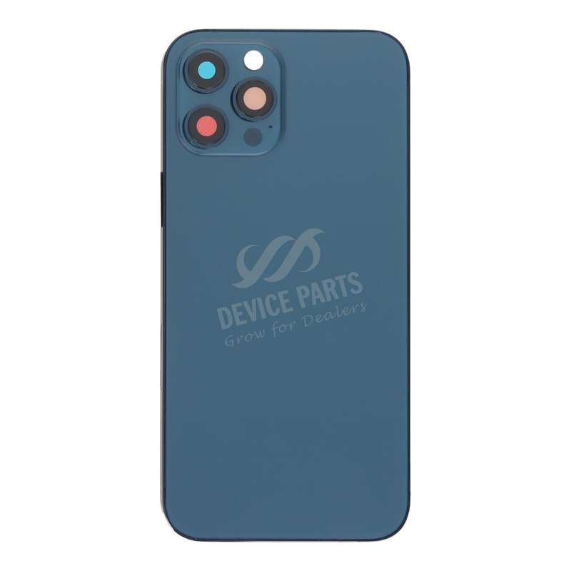 Middle Frame + Battery Door + Back Camera Lens and Bezel + Side Buttons + SIM Card Tray with Magn...