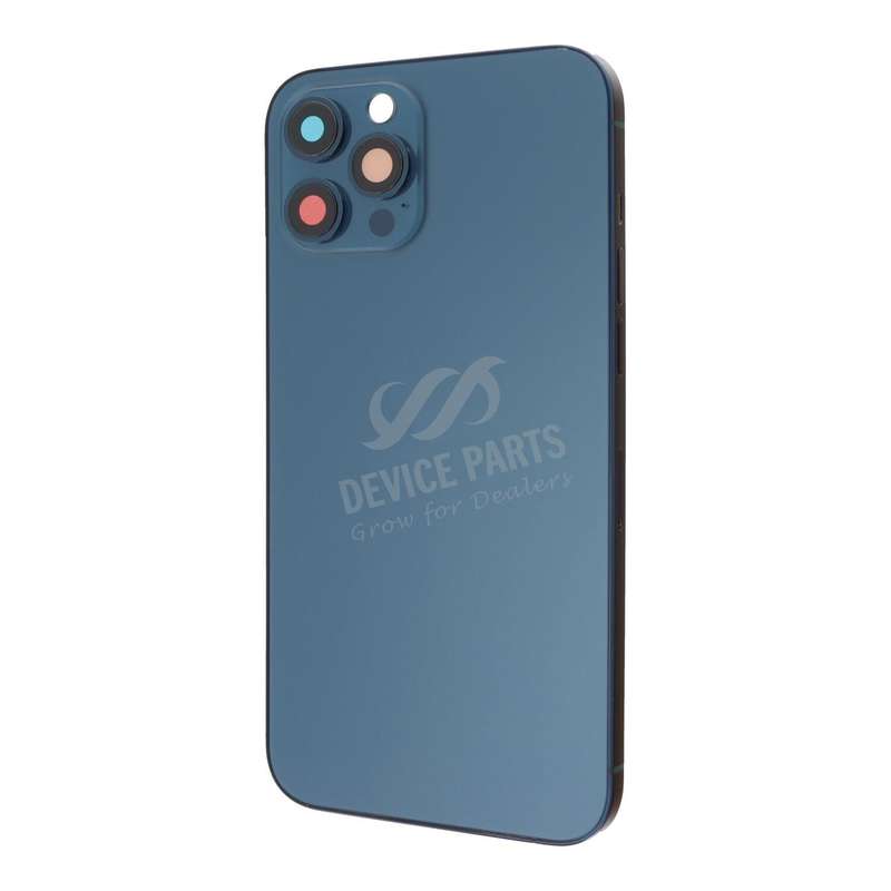 Middle Frame + Battery Door + Back Camera Lens and Bezel + Side Buttons + SIM Card Tray with Magn...