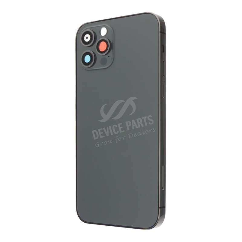 Middle Frame + Battery Door + Back Camera Lens and Bezel + Side Buttons + SIM Card Tray with Magn...
