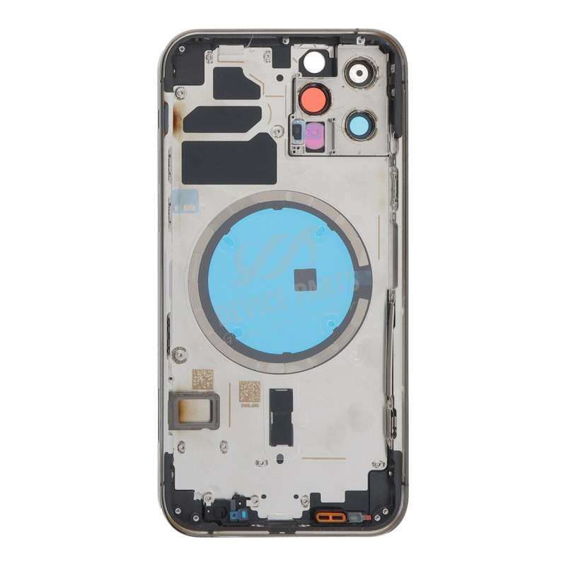 Middle Frame + Battery Door + Back Camera Lens and Bezel + Side Buttons + SIM Card Tray with Magn...