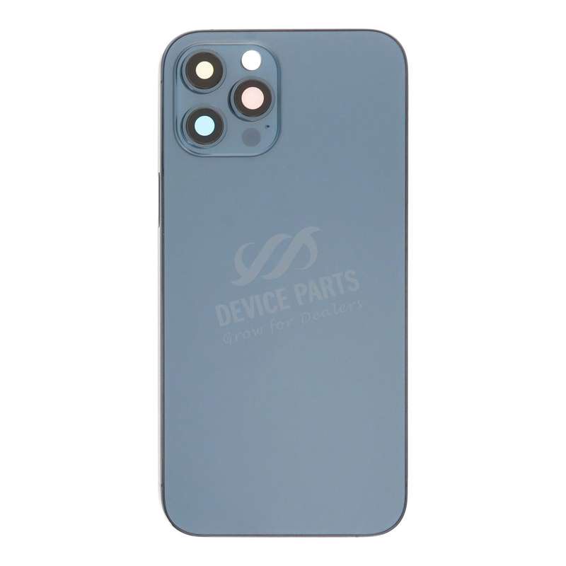 Middle Frame + Battery Door + Back Camera Lens and Bezel + Side Buttons + SIM Card Tray with Magn...