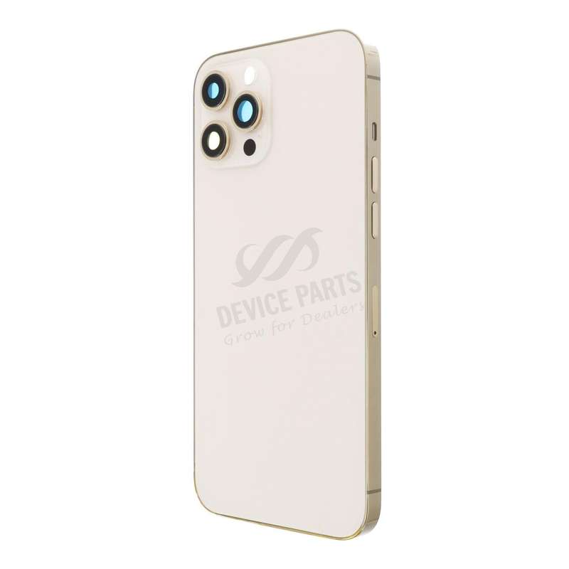 Middle Frame + Battery Door + Back Camera Lens and Bezel + Side Buttons + SIM Card Tray with Magn...