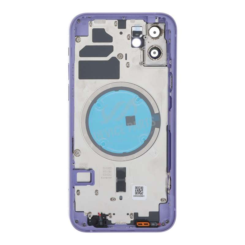 Middle Frame + Battery Door + Back Camera Lens and Bezel + Side Buttons + SIM Card Tray with Magn...