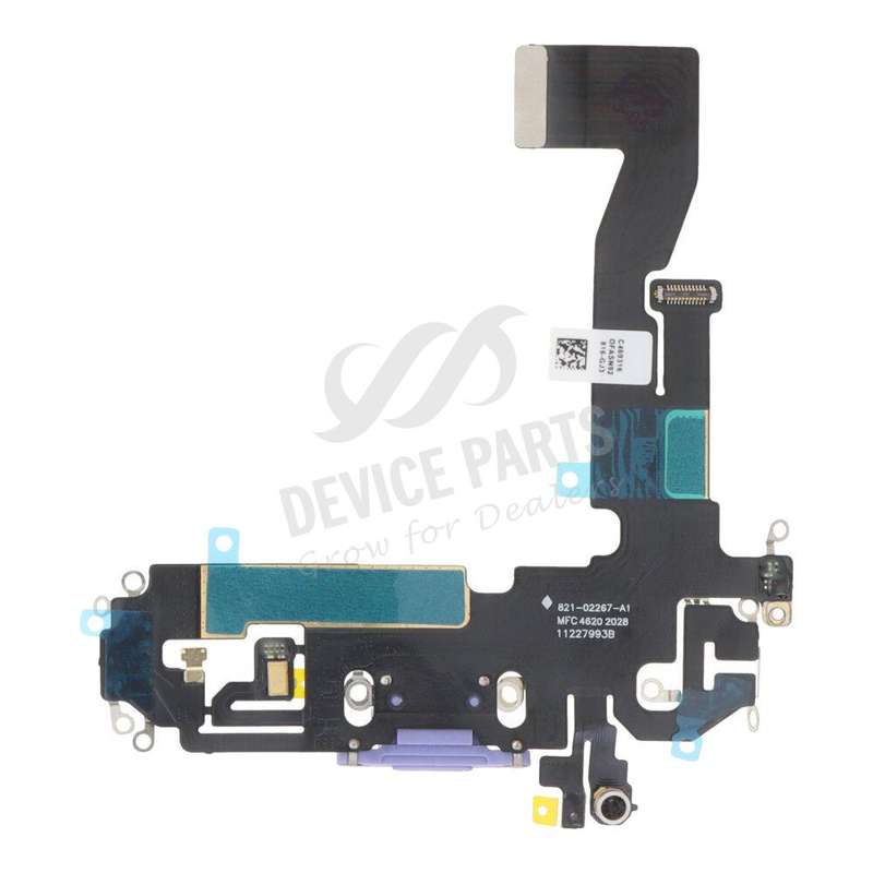 Charging Port Flex Cable for iPhone 12 Purple without Logo OEM