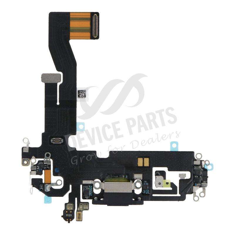 Charging Port Flex Cable for iPhone 12/12 Pro Black without Logo OEM