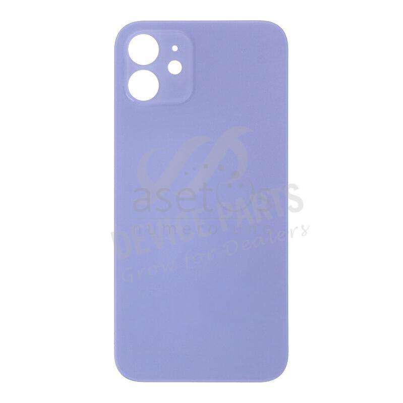 Battery Door with Adhesive for iPhone 12 Large Hole Purple OEM