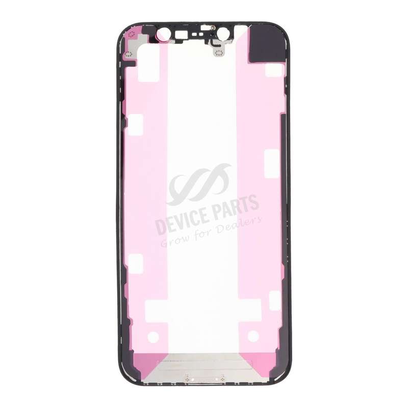 Touch Screen Frame with Adhesive for iPhone 12 Mini Black OEM