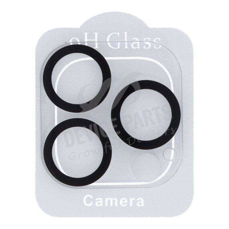 3D Silk Screen Rear Camera Tempered Glass Film for iPhone 13 Pro/13 Pro Max Black