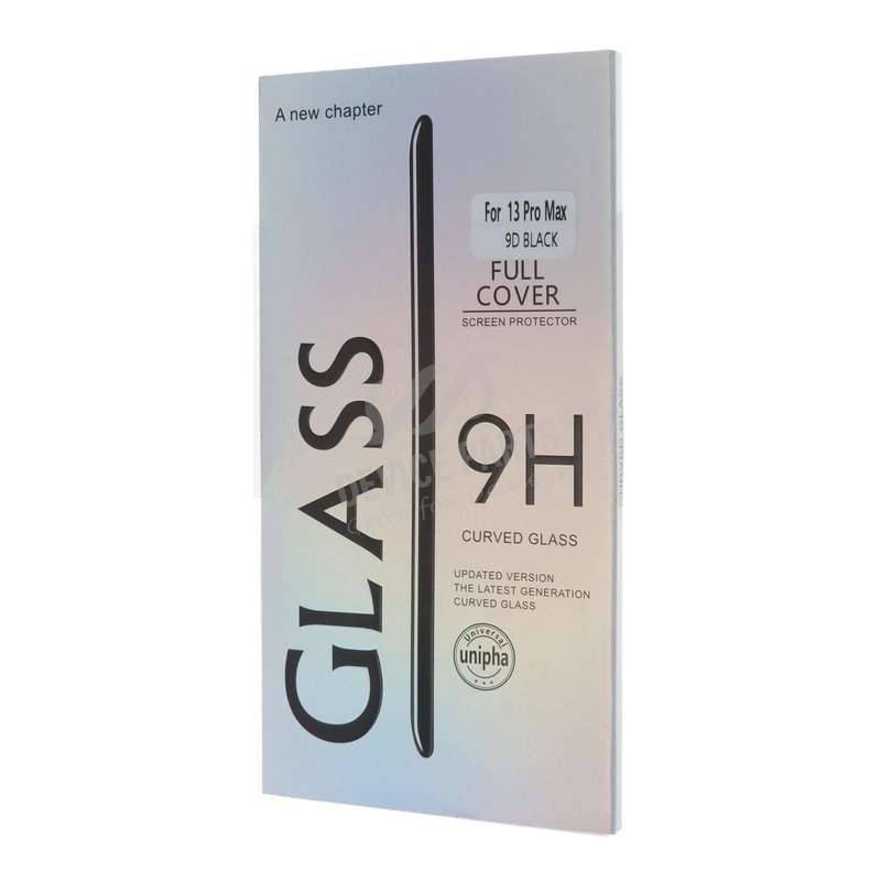 9D Full Screen Tempered Glass Screen Protector for iPhone 13 Pro Max 6.7" Black