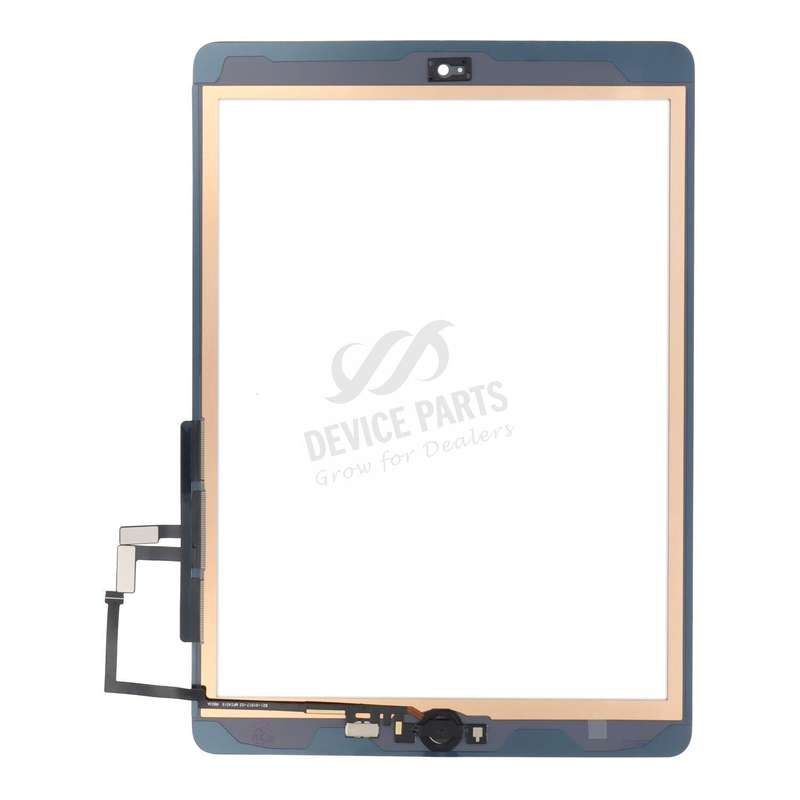 Touch Screen + Touch Screen Adhesive with Fingerprint Sensor Flex Cable for iPad 9.7 2017(iPad 5t...
