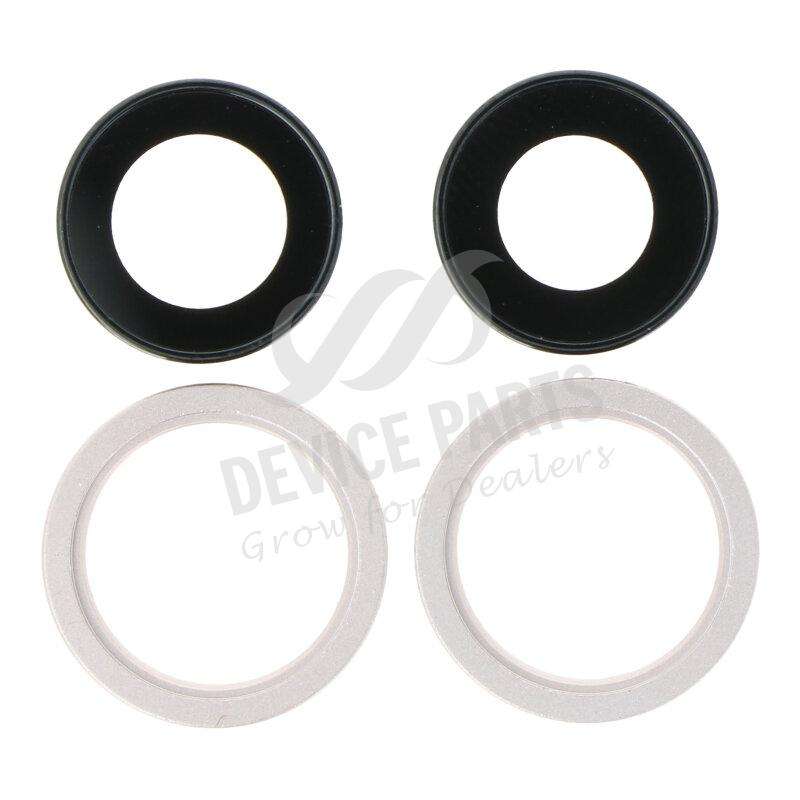 Back Camera Lens and Bezel for iPhone 13 6.1"/13 Mini 5.4" White Ori 4pcs in one set