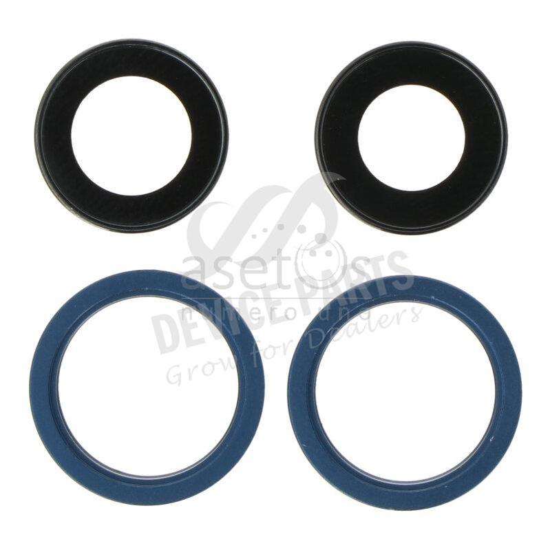 Back Camera Lens and Bezel for iPhone 13 6.1"/13 Mini 5.4" Blue Ori 4pcs in one set