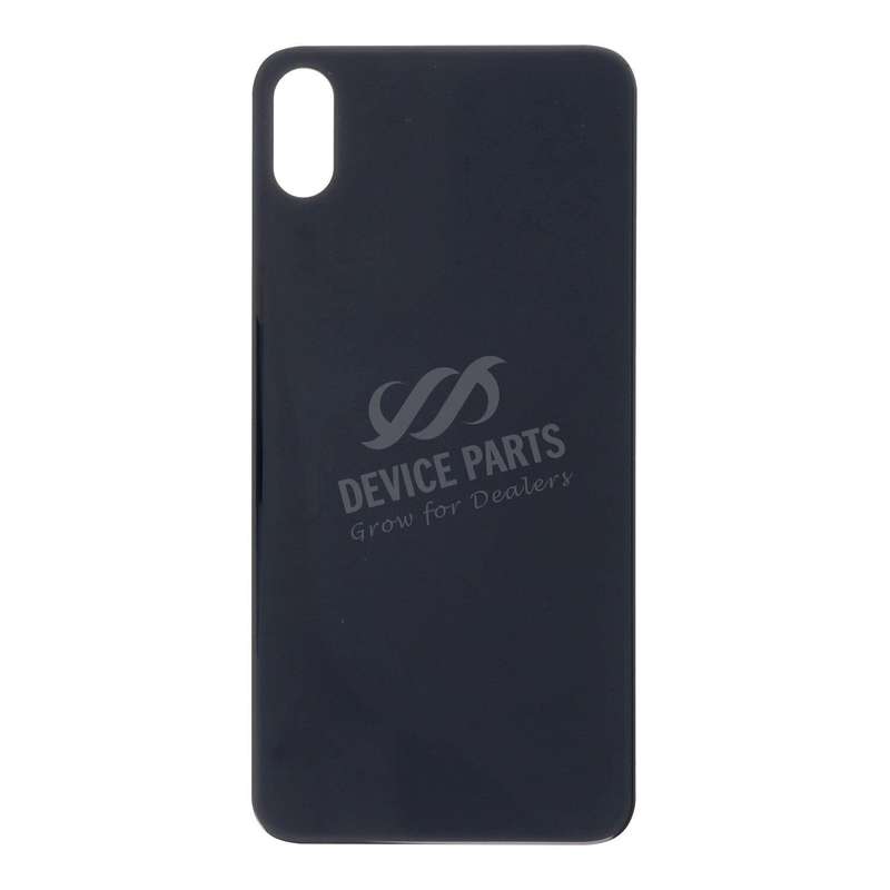 Battery Door with Adhesive for iPhone XS Max Large Hole Black without Logo OEM