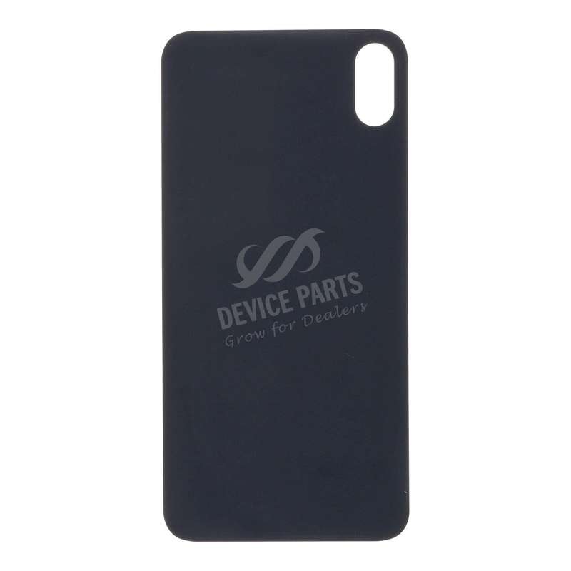 Battery Door with Adhesive for iPhone XS Max Large Hole Black without Logo OEM