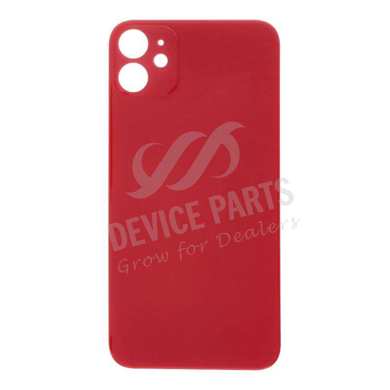Battery Door with Adhesive for iPhone 11 Large Hole Red without Logo OEM